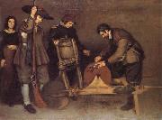 Antonio Puga The Knife Grinder oil painting